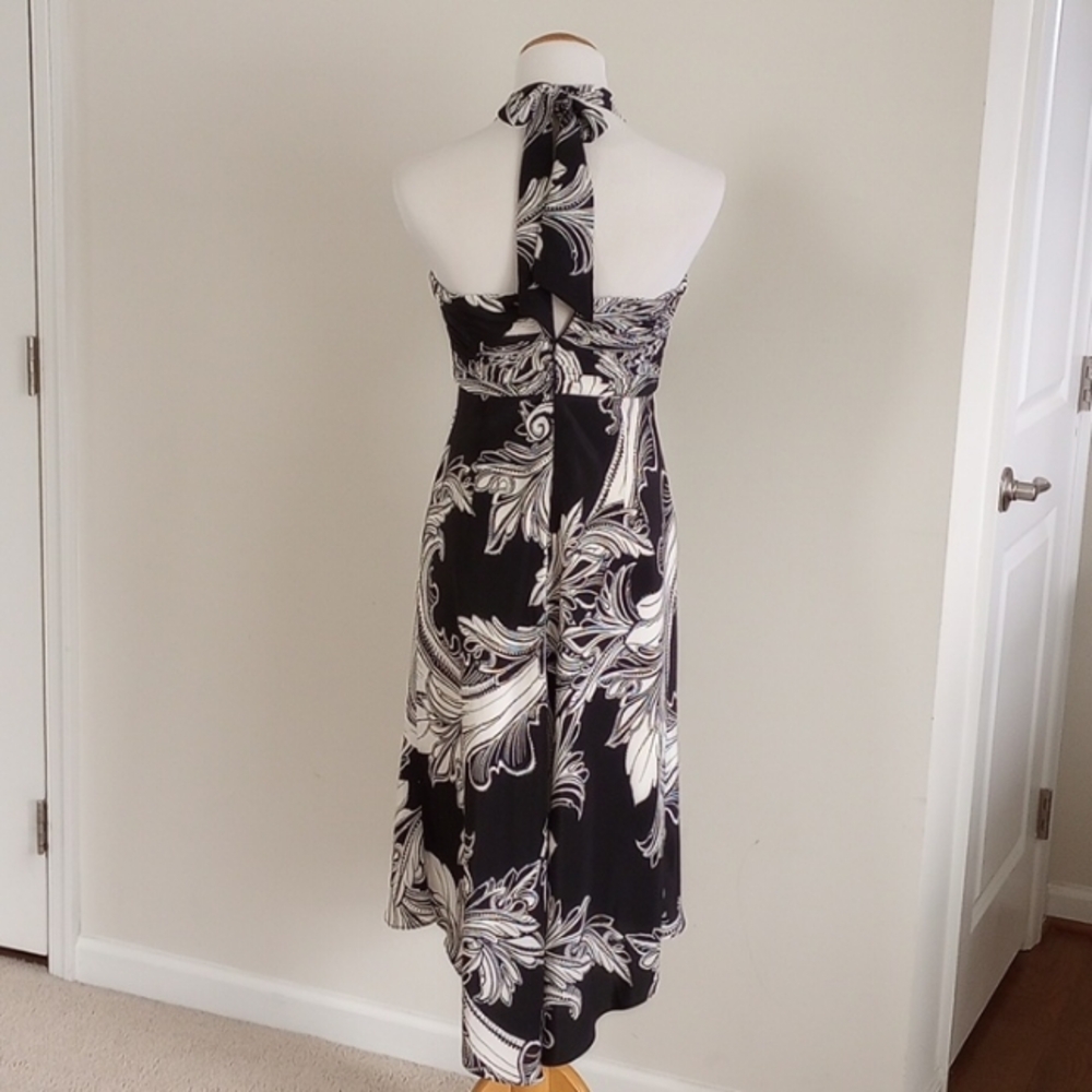 WHBM Halter / Strapless Silk Dress Size 4 - Picture 4 of 10
